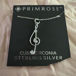 Music Treble Clef Sterling Silver Necklace